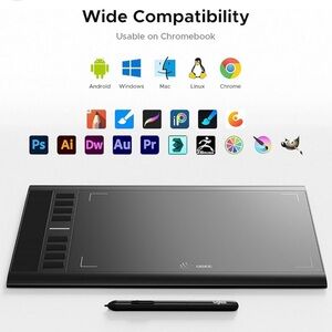 New in package- Black Drawing Tablet with Stylus